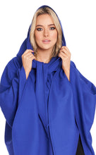 Knee Length Cape in Cashmere/Wool with Convertible Hood