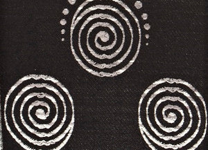 Fringed Shawl with Celtic Spiral Motif