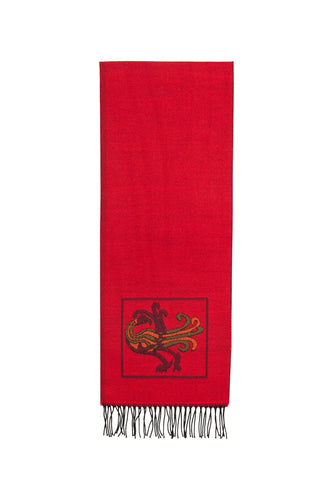 Scarf with Celtic Bird Motif